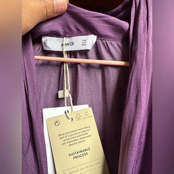 MANGO Satin Top - Picture 3 of 7